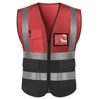 Waistcoat Vest Reflect Strap Mesh Waistcoat Breathable Cross Back Safety Vest