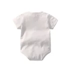 Cotton Baby Summer Summer 100% Cotton Short Sleeve Blank Baby Romper Baby Bodysuit For Infant Newborn Kids Summer