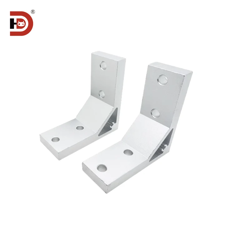 Aluminum Profile Corner Code Fixing Accessories, Connecting Brackets, Profile Corner Pieces, 4040 Extruded Corner Code Fasteners factory
