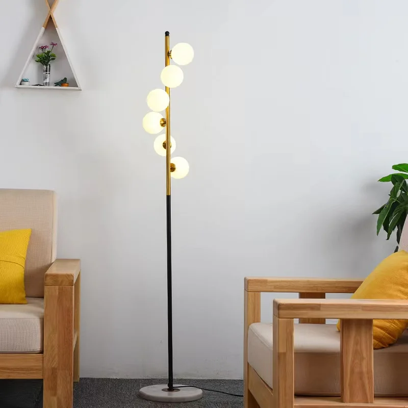 6 light floor lamp