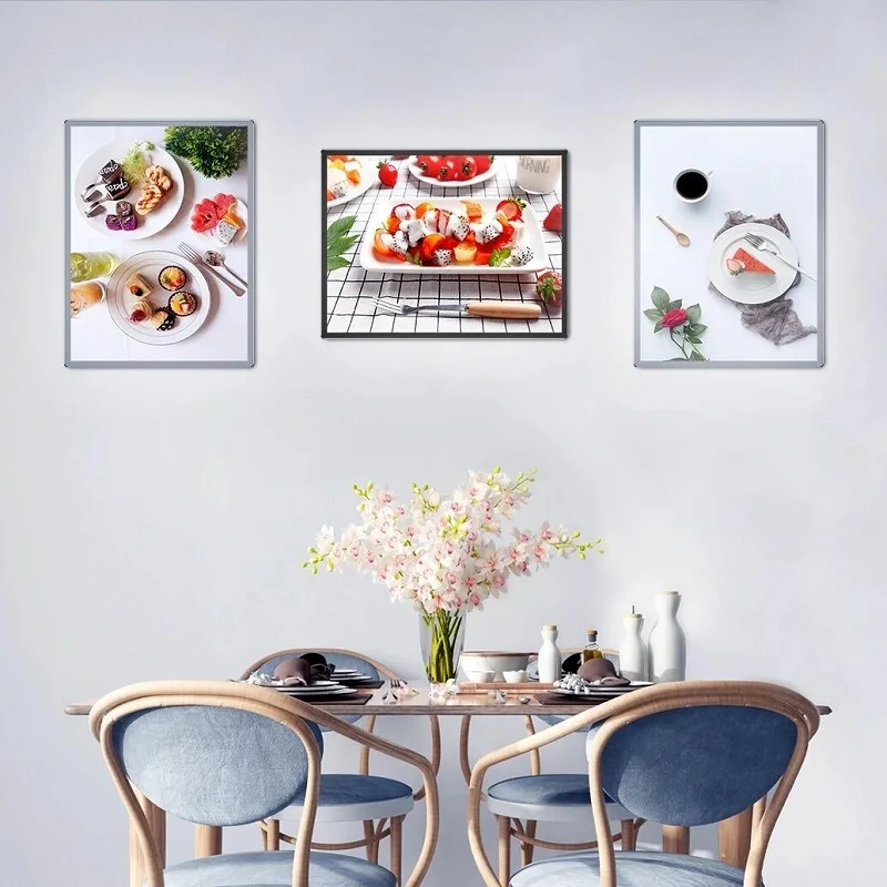 product advertising led display acrylic led snap frame advertise light box restaurant advertising wall mount menu board-1
