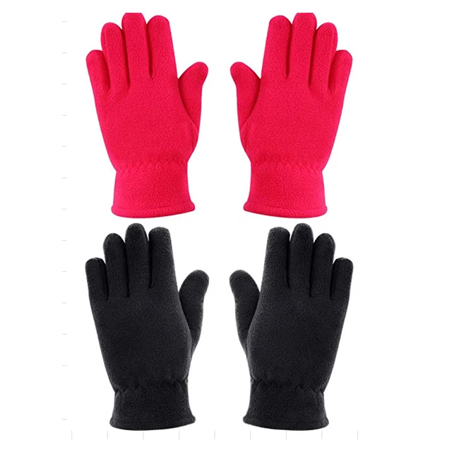 fleece mittens with fingers inside