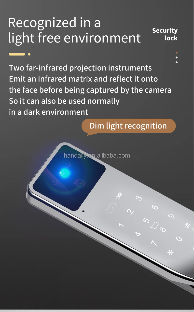 product factory  price 3d face recognition smart lock wifi app tuya video intercom  fingerprint keyless smart home door lock with camera-26