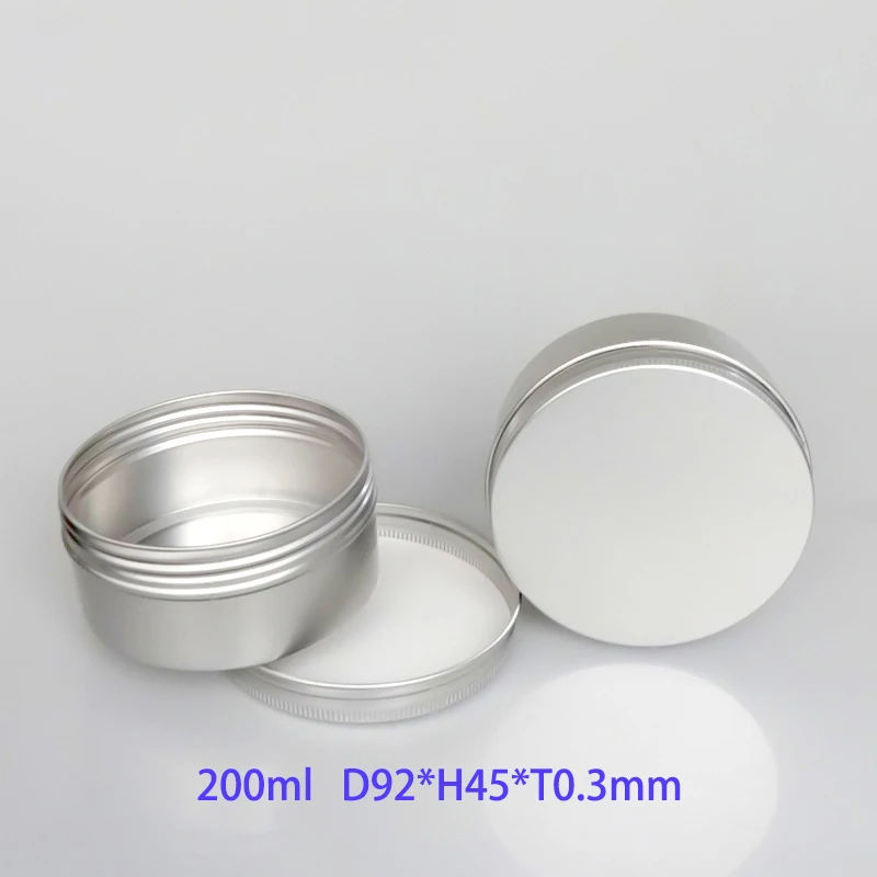 product 200ml wholesale round candle aluminum jar tea seal jar cream mask jar-28