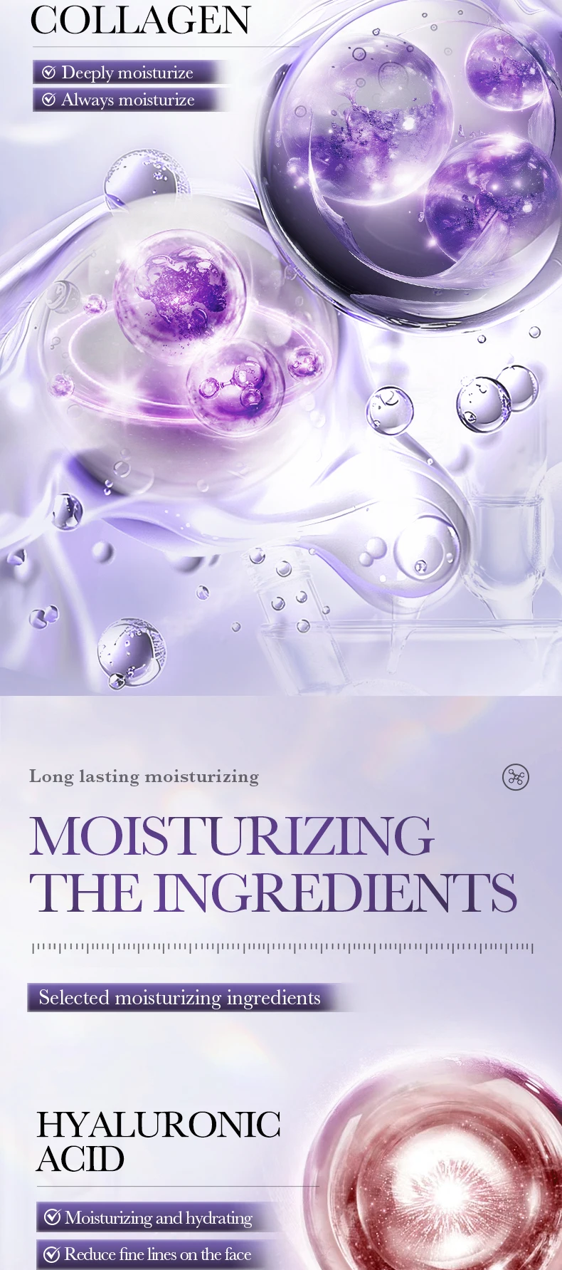 product bioaoua recombinant type iii collagen cream anti aging moisturizer facial serum for face-7