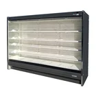 For Beverage Chiller Up Right Commercial Supermarket Freezer For Beverage Drink Fruit Vegetable Air Curtain Chiller