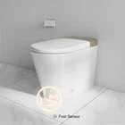 AXENT Luxury Floor Mount One-piece Ceramic Sanitary Ware Bathroom Smart Intelligent Wc Toilet Bowl Without Tank