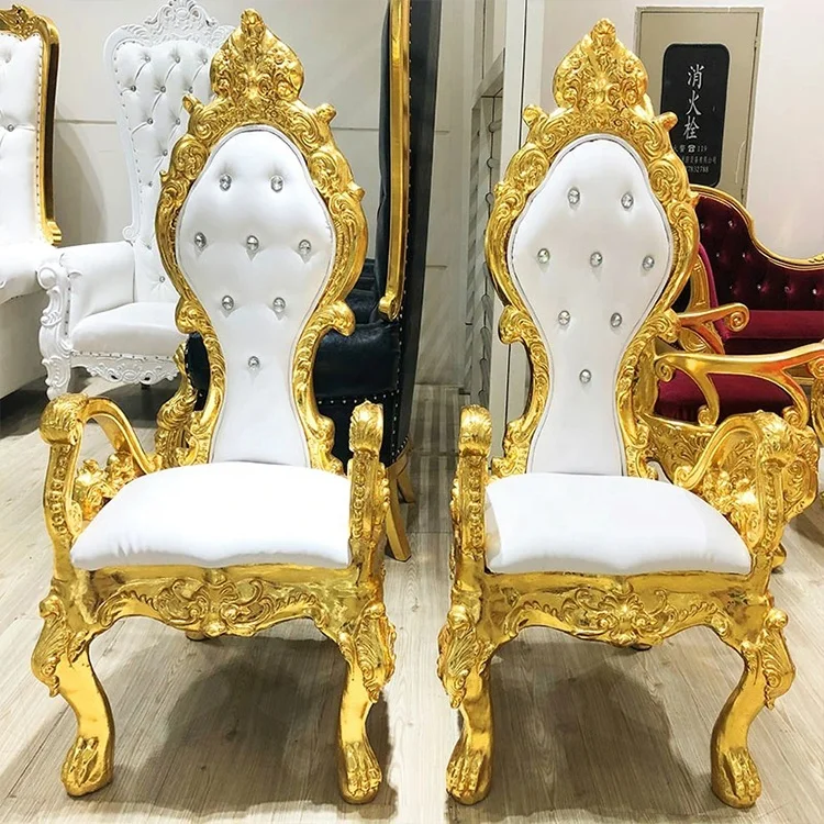 high back king and queen chairs