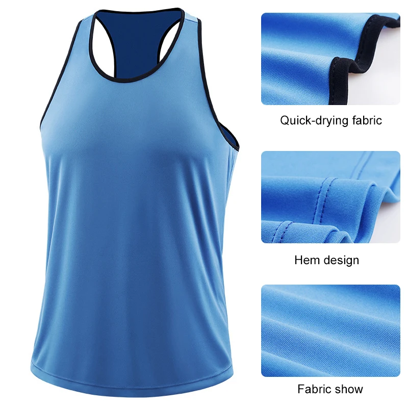 Mens Sport Wear Workout Clothes Fitness Custom Quick-drying Breathable Tank Top Men Gym Activewear Men's Vests