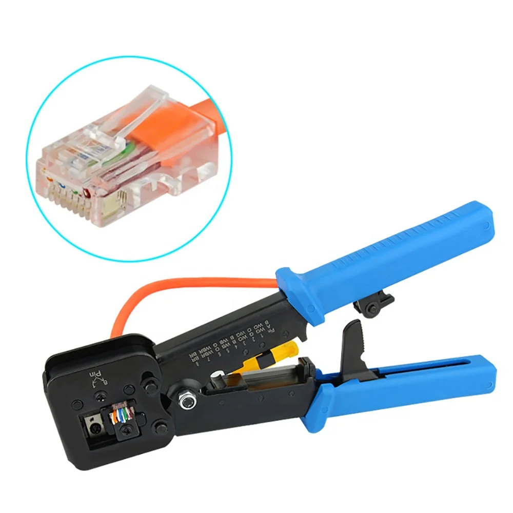 Network Cable Crimping Tool Rj45 & Rj11 Rj12 Multiple Use Plier Cable Ez Crimping Tool Buy