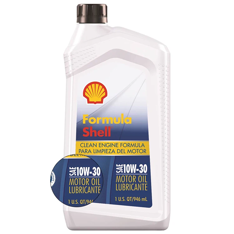 Custom Formula Shell 10W-30 Engine Oil - 1 Quart (Pack of 6)