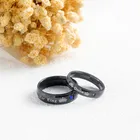 King Titanium Ring Newest Her King His Queen Crown Black Titanium Ring Black Ring Women Mens Black Ring