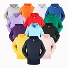 High Quality Premium 100% Cotton Hoodies Custom Logo Heavyweight Embroidery Mens Cotton Hoodie