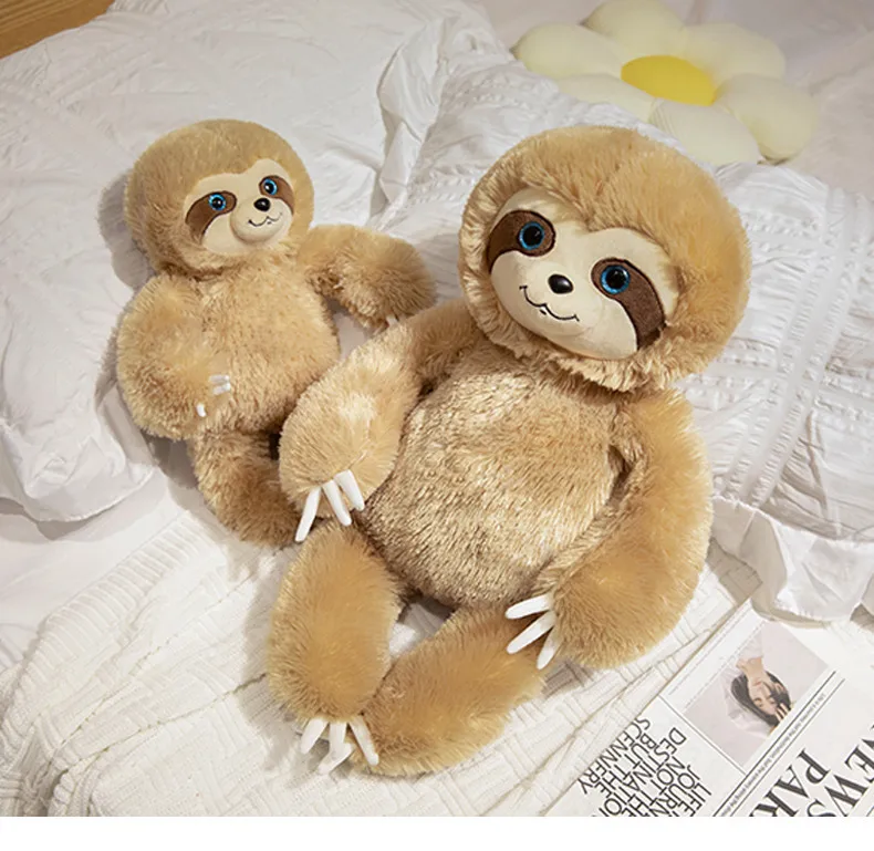 35cm Creative Kids Gift Baby Small Animal Sloth doll Baby Stuffed Animal Soft Plush Toy