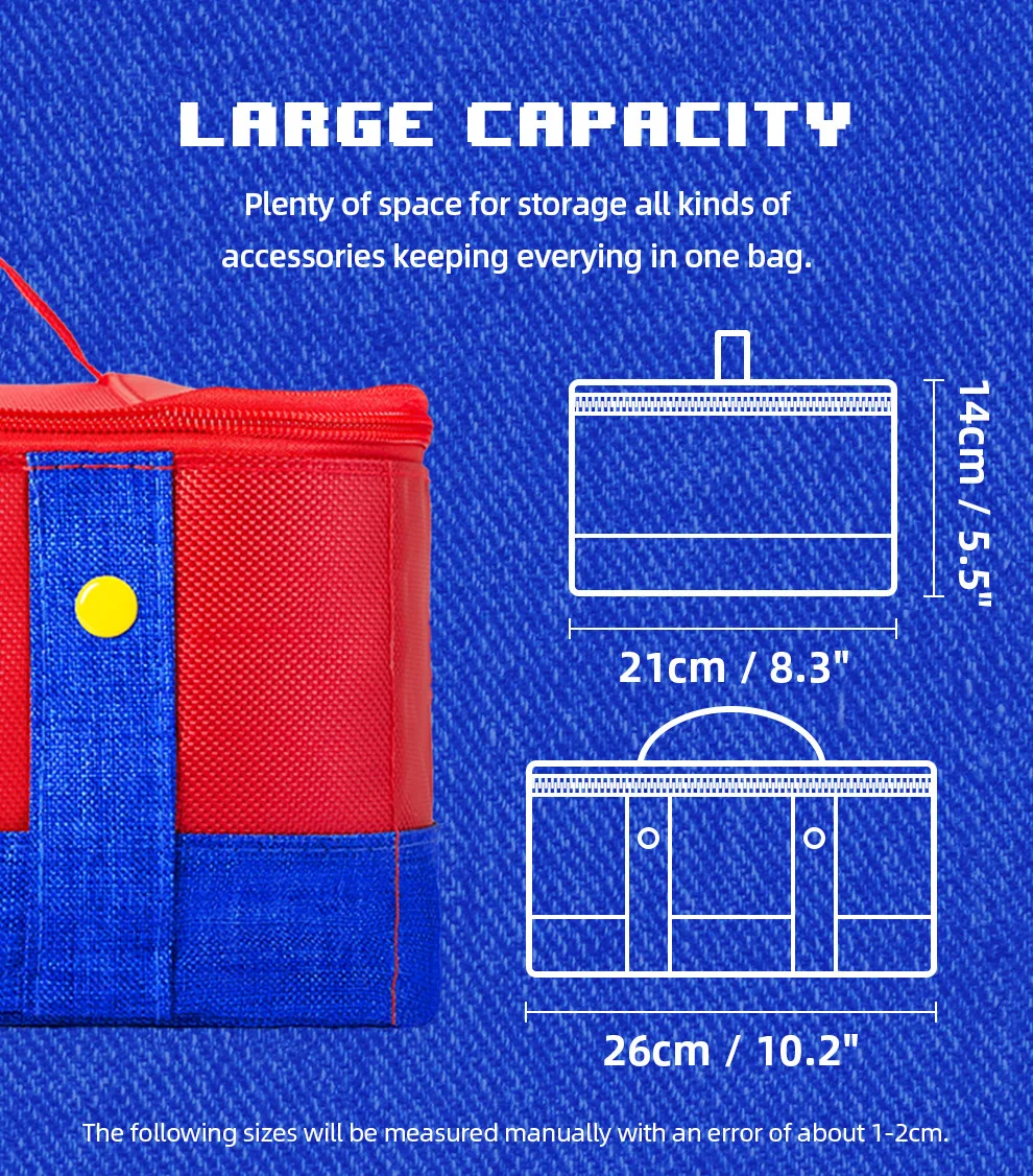 Switch Oled Storage Case Switch 2 Limited Theme Mario Custom Oxford Case details