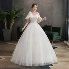 Gowns Luxury Sequin Beaded Sexy Designer Real Long Sleeve Ball Lace Bridal Gowns Wedding Dresses