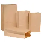 Paper Bag Wholesale Custom Logo Printing Food Take Away Brown Kraft Paper Bag