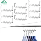 Hanger Avisday New Design Wonder Magic Chrome Metal Hanger Closet Organizer