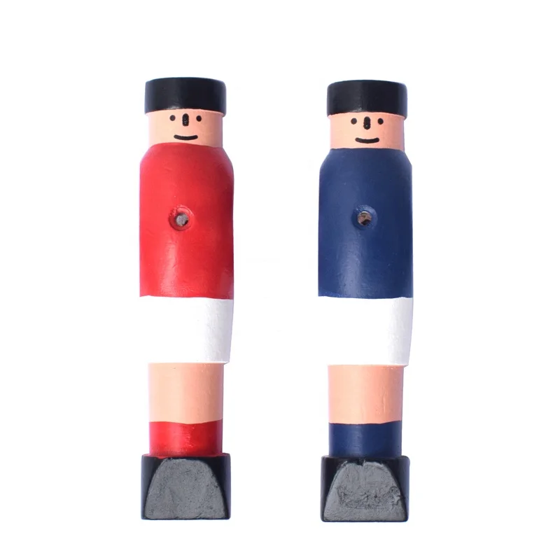 APLVFFZH 4 Pieces Foosball Man Tabletop 5/8" Figurine Sculpture For Football Table Figure Blue