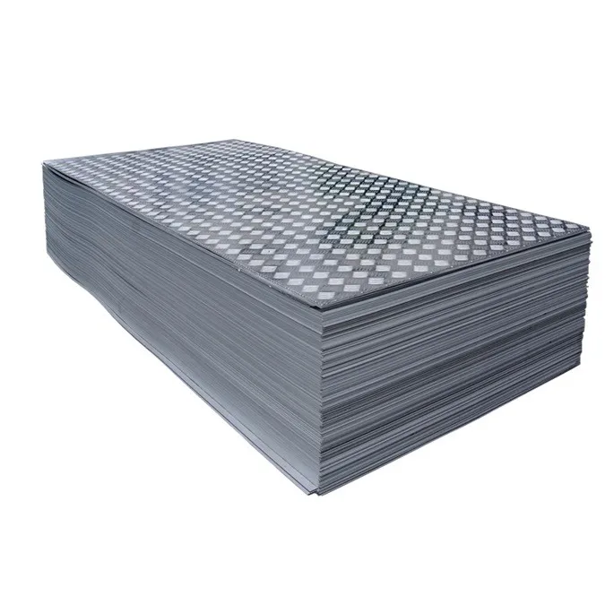 China Bright Aluminum Tread Chequered Plate 6mm Thick For Anti 
