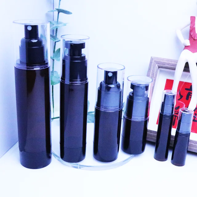 custom luxury thick empty plastic spray bottle 100 ml Plastic Airless Pump Bottle for Lotion Skincare Packaging