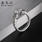 Diamond Ring Rings Diamond Silver Moissanite Stainless Steel Luxury Wedding Sets 2 Carat Diamond Cheapest Diamond Ring