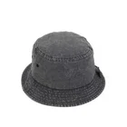 High Quality Fashion 100% Cotton Twill Stone Washed Bucket Hat Custom