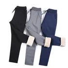 Pants Custom Pants Korean Style Womens Sweatpants Joggers Plus Thick Casual Straight Leg Wool Trousers