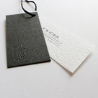 Garment Garment Printed Tags Custom Logo UV Printing Garment Black Hang Tags