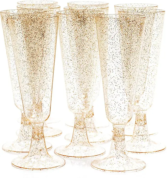 glitter wine glasses