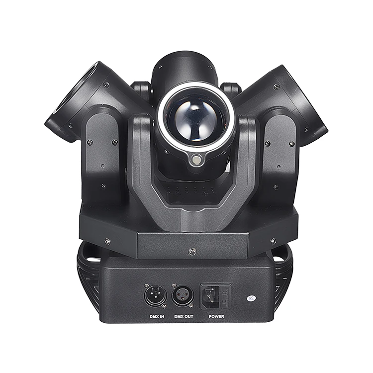 New 4PCS 30W RGBW Rotating Led Spider Beam 120w Four Head Rotating Laser Moving Head Light With 5050 Circle