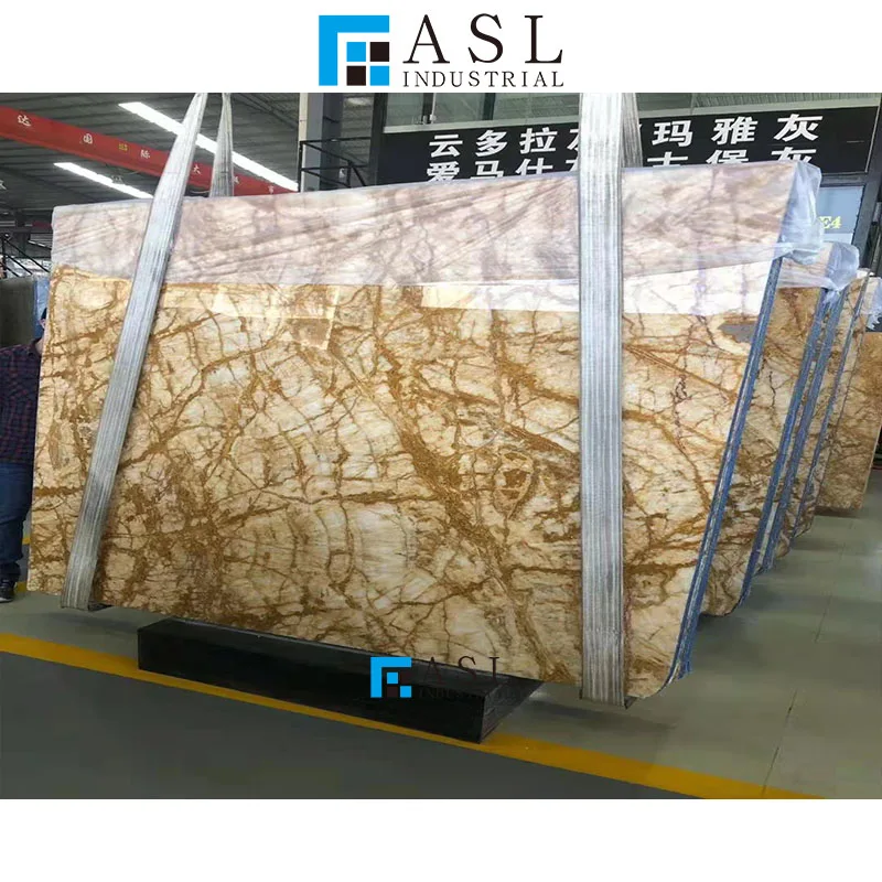 Factory direct low marble prices in dubai empire marble with gold veins marble slabs