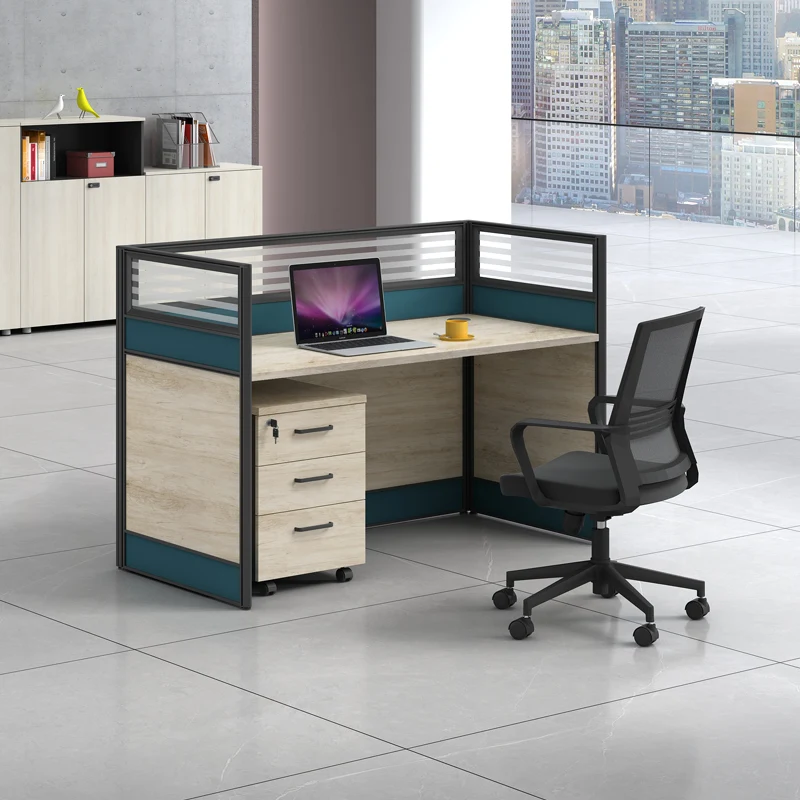 2/4/6 Person Staff Modular Workstation Furniture Computer Desk With Cabinet Multi Furniture