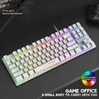 Rgb Gaming Keyboard Mechanical Feeling Touch Keyboard Wired RGB LED Computer Gaming Keyboard