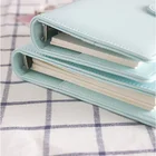 School Kawaii Macaron Leather Hardcover School Binder Spiral Notebooks Set Stationery A6