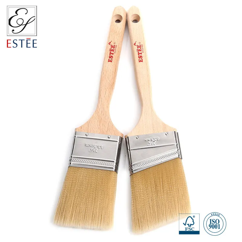 Hot Sell Wooden Handle Paint Brushes With Natural Bristle For Painting