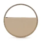 Wedding Purse Bridal Wedding Handbag Prom Purse Hemicircle Rhinestone Ladies Fashion Handbags Party Clutch Bag
