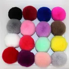 Rabbit Fur Fur Pom Poms Top Selling Rex Rabbit Fur Ball Pom Poms