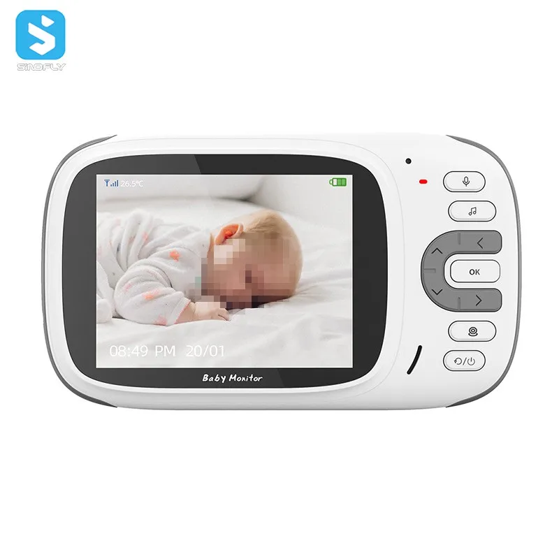 Factory 3.2 Inch Baby Monitor with Camera Video HD Power Saving Mode Temperature Sleep Camera Audio Baby Monitor