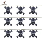 Black Halloween Newish Horrible Black Metal Skeleton String Light Warm White Led Halloween Deco