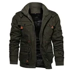 Black Jacket Fashion Gothic Plus Size Long Sleeve Stand Collar Casual Black Jacket Winter Men