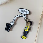 Back Badge Custom Fashion Design Logo Back Card Metal Soft Enamel Pin Badge