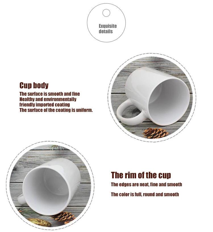 product 2025 thermal transfer thermal sublimation blank coated custom coffee boba cup water ceramic mug cups for home outdoor-12