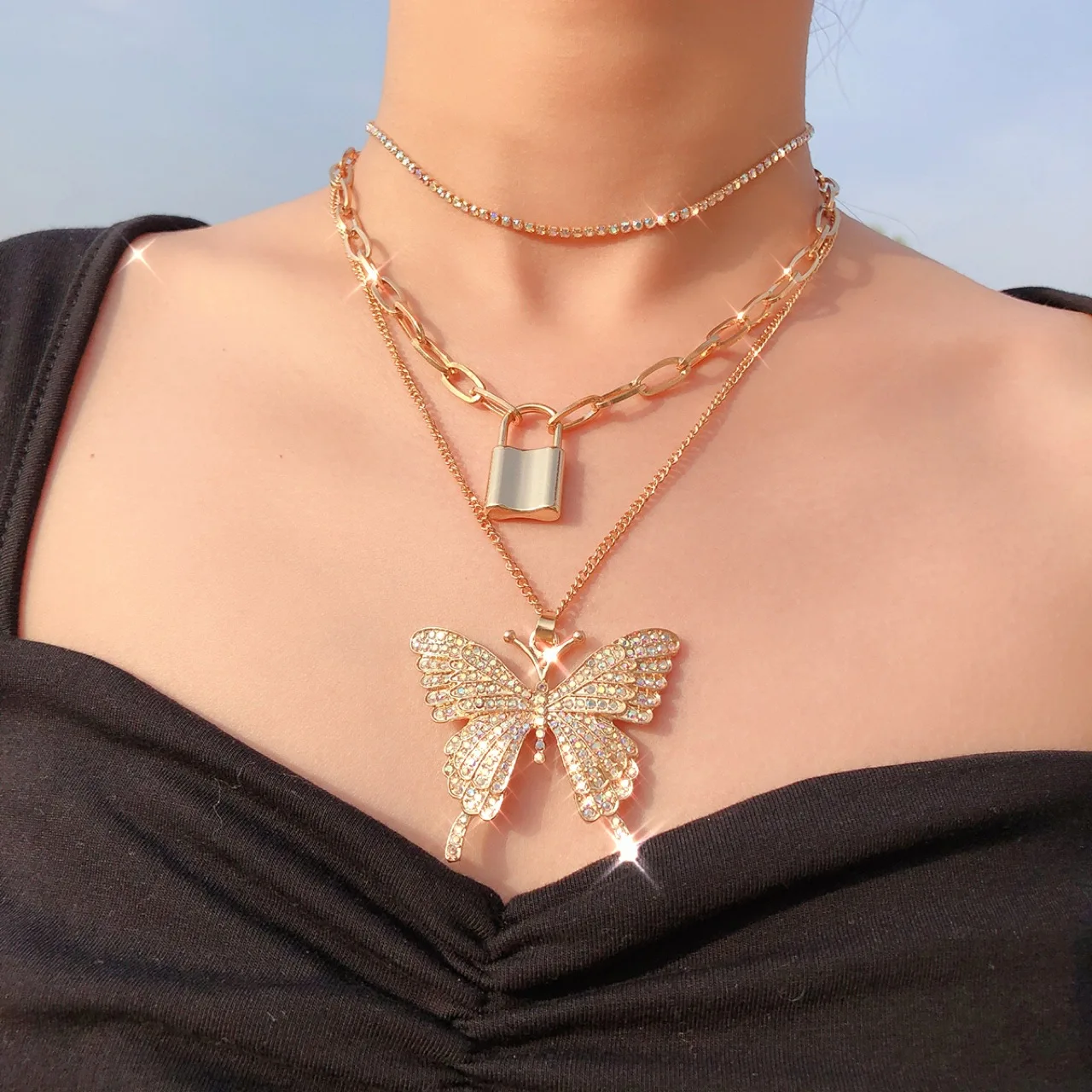 Multi-layered Lock Chain Choker 