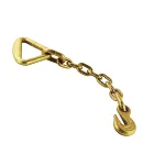 Long Chain Vendors Drop Forged Plain Gunmetal Copper Towing Hanging Lashing Long Link Black Chain