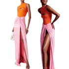 Cotton Skirts Cotton Custom Designer Cotton Wrap Long Pink Korean Womens Skirts For Ladies Casual