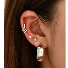 Hoop Earrings For Women Earrings Fashion Silver Hoop Earrings Set For Women Wholesale N2110123