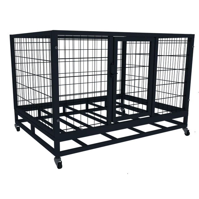 Fence dog cage metal kennels outdoor movable wired large dog heavy duty cage