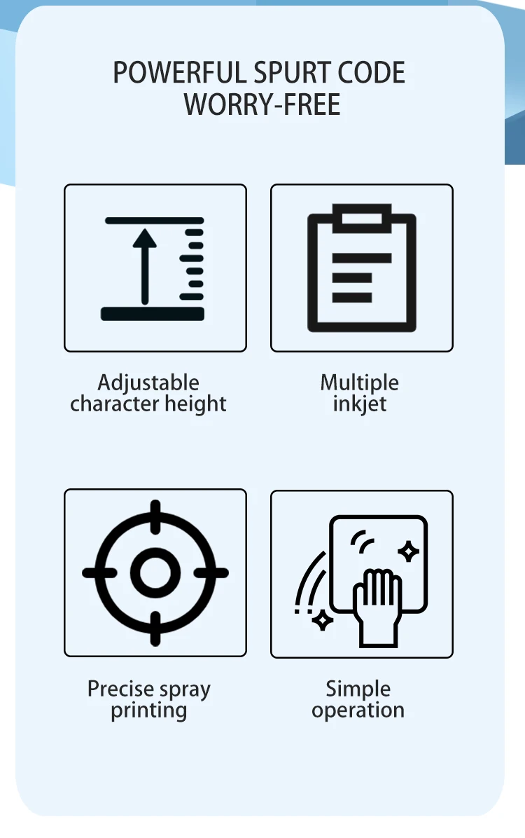 Portable 30-60mm Text Graph Expiry Date Form Large Character Ink-jet Printer
