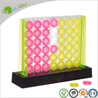 YumuQ 3.63 X 12.13 X 9.5" Mini Acrylic Connect 4 / 4 Board Games 4 / 4 IN A Row Strategy Game For Kids And Adults